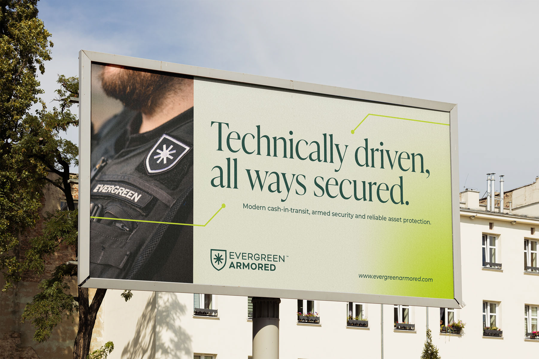 Evergreen Armored billboard